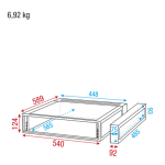 RCA-DD2 SHOWGEAR 19-inch Double Door Flightcase (2U)