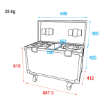 Case voor 2 x Shark - The Meg Showtec Case voor 2 x Shark - The Meg Showtec
