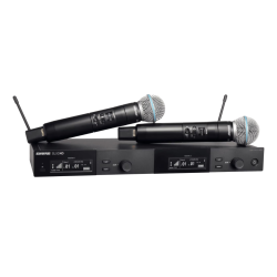 SLXD24D/B58 Shure Dubbel Draadloos Microfoonsysteem (H56: 518-562MHz BE)