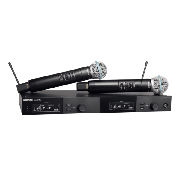 SLXD24D/B58 Shure Dubbel Draadloos Microfoonsysteem (H56: 518-562MHz BE)