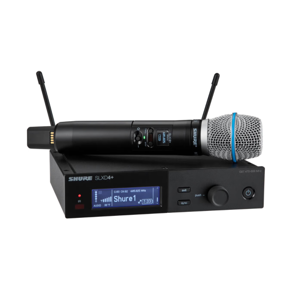 SLX-D24+/B87A Shure Draadloos Handheld Systeem G65 (470-606MHz)