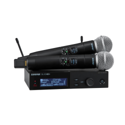 SLXD24D+/58 Shure Dual Draadloos Handheld Systeem G65 (470-606MHz)