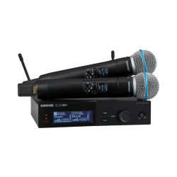 SLXD24D+/B58 Shure Dual Draadloos Handheld Systeem G65 (470-606MHz)