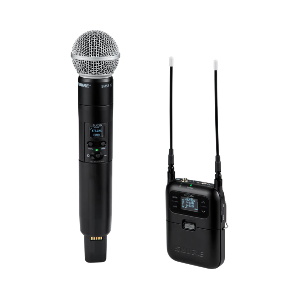 SLX-D25+/58 Shure Draagbaar Draadloos Systeem G65 (470-606MHz)