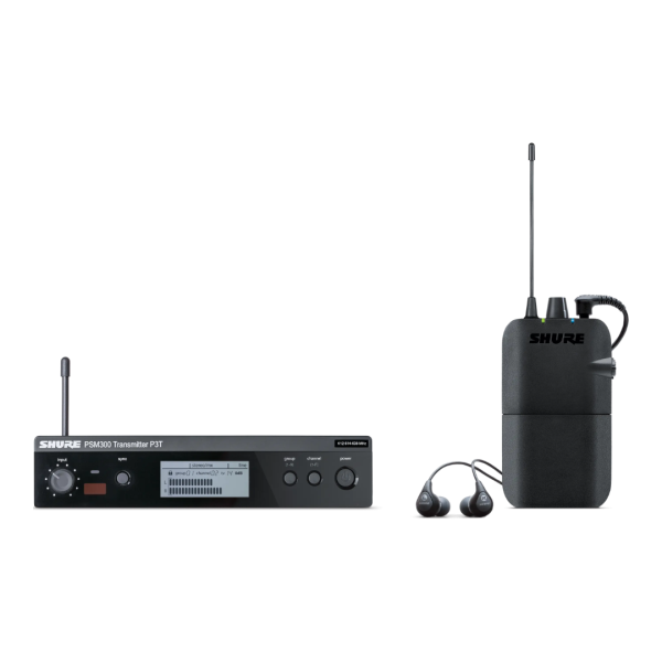 PSM300 P3TR112GR SHURE In ear systeem met SE112 in-ears (518-542 MHz, BE)
