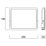 Start Flood Flat Sylvania Floodlight IP65