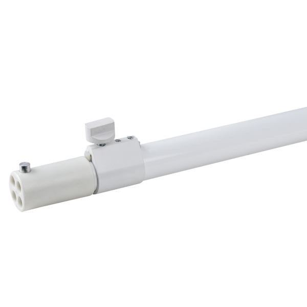 Pipe & Drape Stand Wentex Telescopic Upright 2 Sections 120-180 cm (White)
