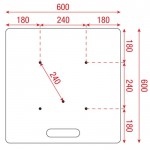 Universal Baseplate 600x600mm Wentex