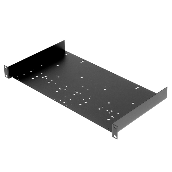 R1191/1UK PLATEAU 19" 1 UNIT GEPERFOREERD ZWART PENN ELCOM