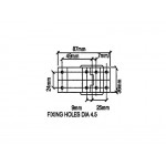 PO-4468-42C SCHARNIER OSAKA 40 X 80 MM PENN ELCOM