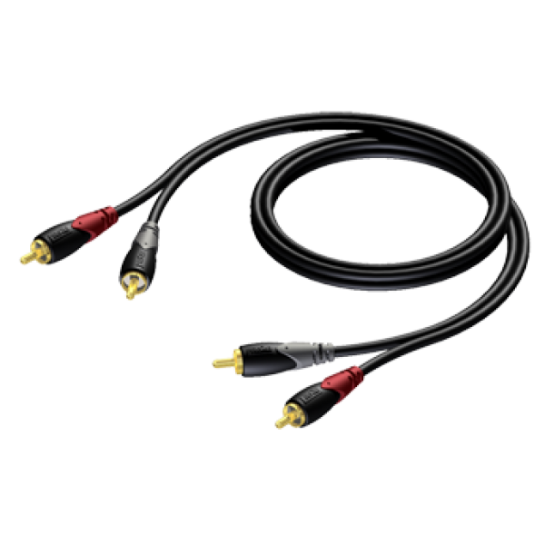 CLA800/5 2 X RCA MALE TO 2 X RCA MALE 5 M PROCAB