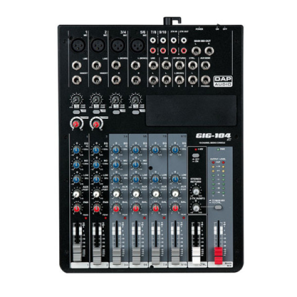 GIG-104C DAP Audio 10-ch Analog Mixer