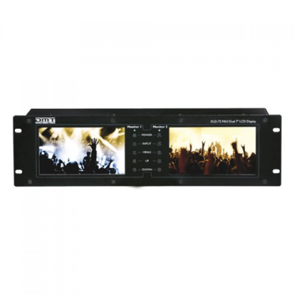 DLD-72 MKII DMT 2x 7-inch Rackmount monitor display