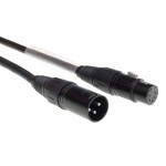 DMX Adapter Cable 3 Pole Male to 5 Pole Female XLR 50 CM Black Admiral