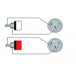 CLA705/1.5 2 X XLR FEMALE TO 2 X RCA MALE 1.5 M PROCAB