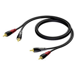 CLA800/20 2 X RCA MALE TO 2 X RCA MALE 20 M PROCAB