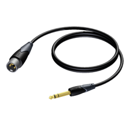 CLA724/3 XLR MANNELIJK NAAR JACK 6.3 MM MANNELIJK STEREO 3 M PROCAB 