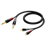 CLA631/3 2 X RCA MALE TO 2 X JACK MALE 3 M PROCAB