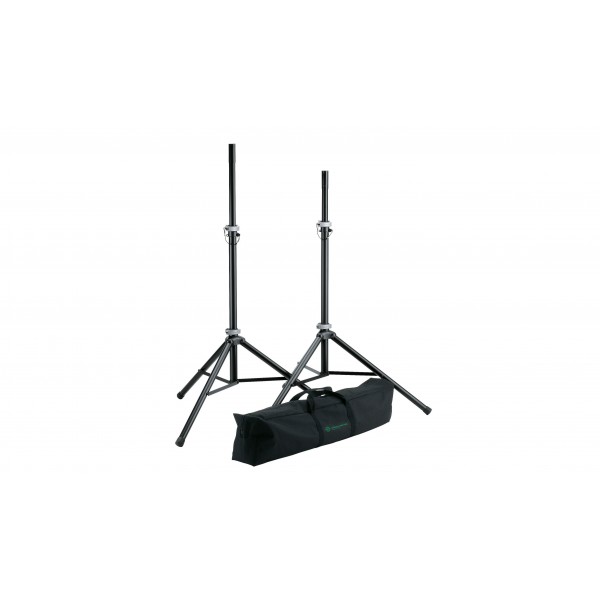 21459 SPEAKER STAND PACKAGE BLACK K&M 