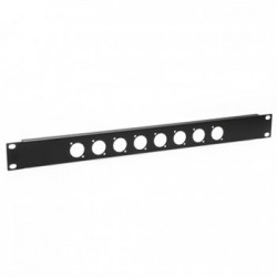 R1269/1UK/08 19" Panel 1U with 8 d-size holes Penn Elcom