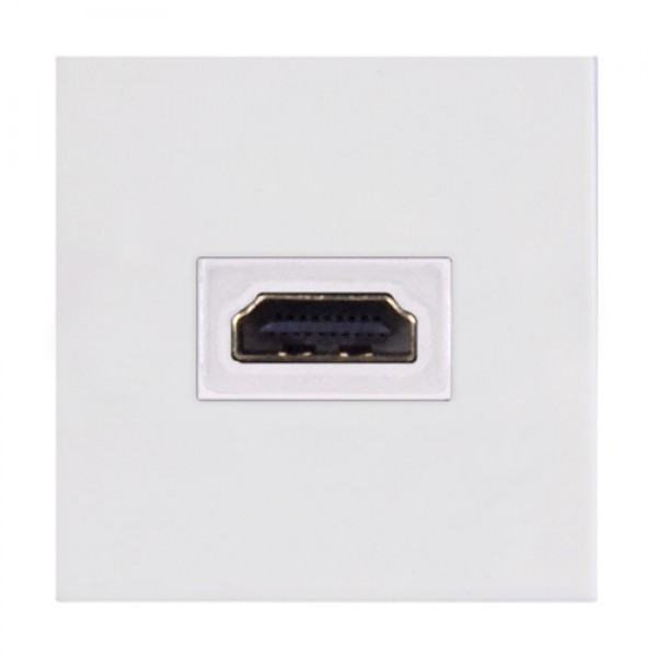 CP45HDM/W CONNECTION PLATE HDMI 45 X 45MM WHITE PROCAB