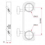 DOUBLE ENDED PARALLEL HOOK CLAMP DOUGHTY