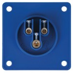 CEE 16A 240V 3P SOCKET MALE BLUE IP44 SHOWTEC