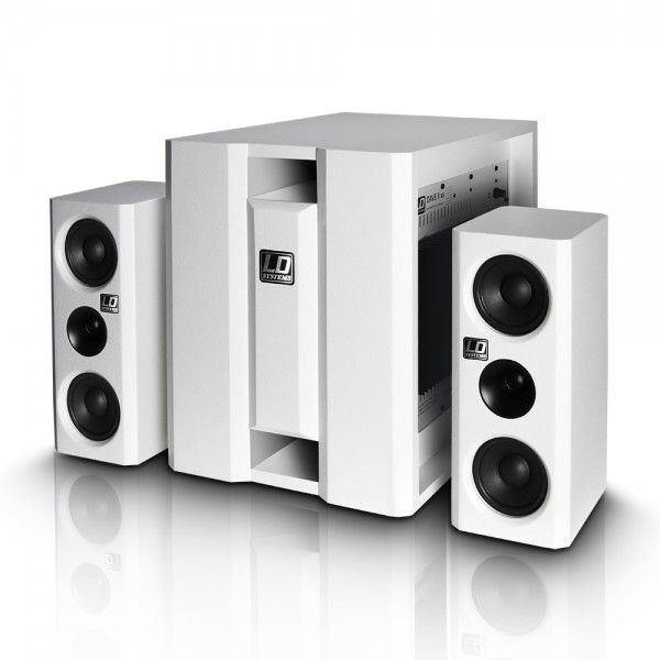 DAVE 8 XS W LD Systems 2.1 Speaker System (white)