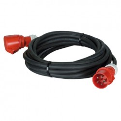 CEE KABEL 32A 5P ROOD HO7RNF 5G6MM 10MTR SHOWTEC