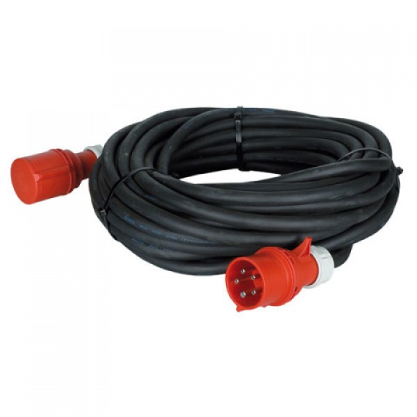 CEE KABEL 32A 5P ROOD HO7RNF 5G6MM 25MTR SHOWTEC
