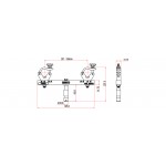 TRUSS ADAPTER ZWART FIXED SWL 250 KG DOUGHTY