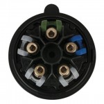 CEE STEKKER 32A 5PIN 400V 5P MALE BLACK TURBO TWIST IP44 SHOWTEC 