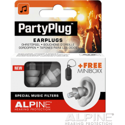 PARTYPLUG EARPLUGS ALPINE WHITE