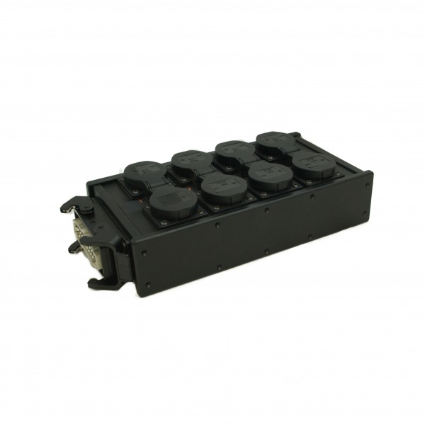 BREAKOUT BOX RUBBER 8X SCHUKO +1X16P LIVEPOWER