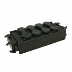 BREAKOUT BOX RUBBER 8X SCHUKO +2X16P LIVEPOWER