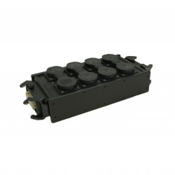 BREAKOUT BOX HARTING 16P IN +OUT --> 8 X CEE 16A FEMALE LIVEPOWER