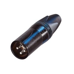 NC3MXX-BAG 3-Pin XLR-Connector Mannelijk Zwart Neutrik