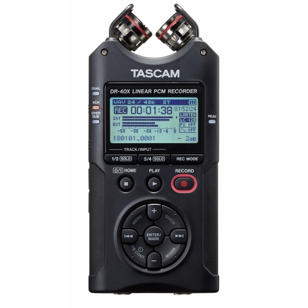 DR-40X TASCAM Portable Audio Recorder met USB interface