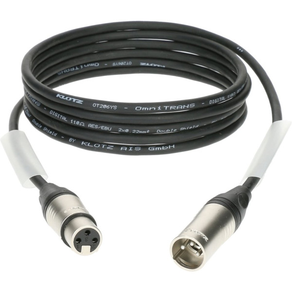 DMX/AES CABLE KLOTZ Digitale Kabel 3-polig (3m)