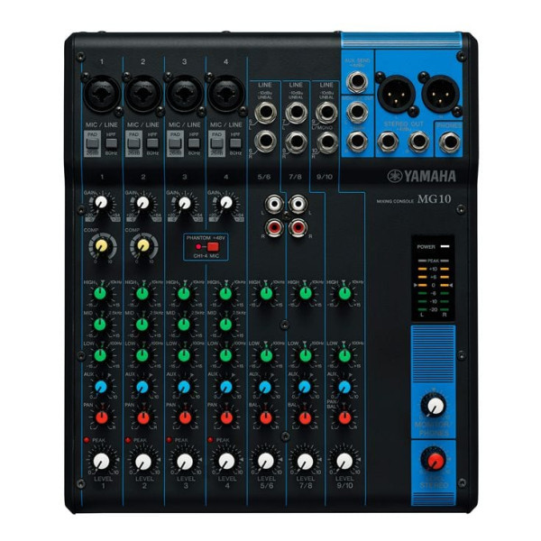 MG10 YAMAHA 10-Channel analog mixer