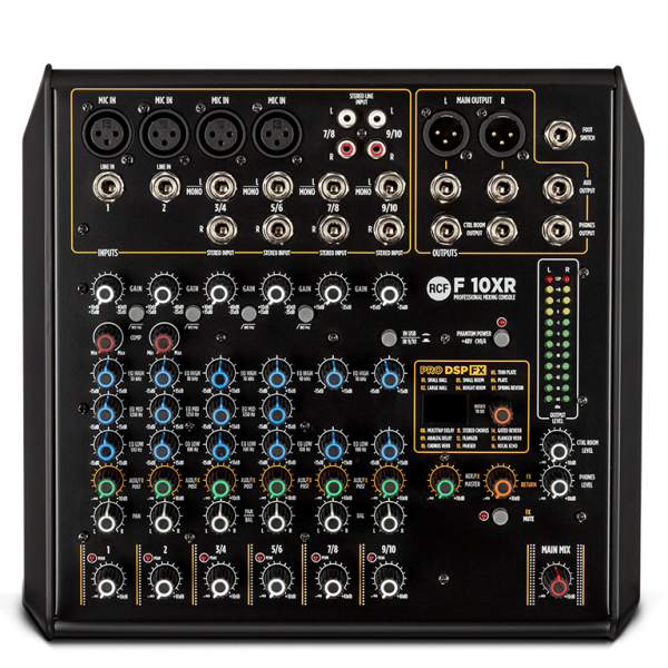 F 10XR RCF 10-Kanaals analoge mengtafel met FX