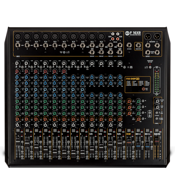 F 16XR RCF 16-Kanaals analoge mengtafel met FX