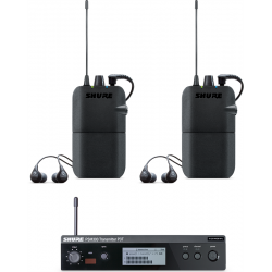 PSM300 SHURE SE112 TWINPACK Draadloos in-ear systeem H20 (518-542 MHz, BE)