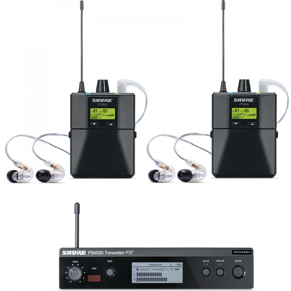 PSM300 Premium SHURE SE215 TWINPACK H20 (518-542 MHz, BE)