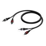 CAB800/3 2 X RCA MANNELIJK NAAR 2 X RCA MANNELIJK 3 M PROCAB