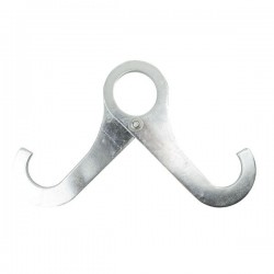 THE MOUSTACHE SINGLE TUBE CLAMP SHOWTEC SILVER