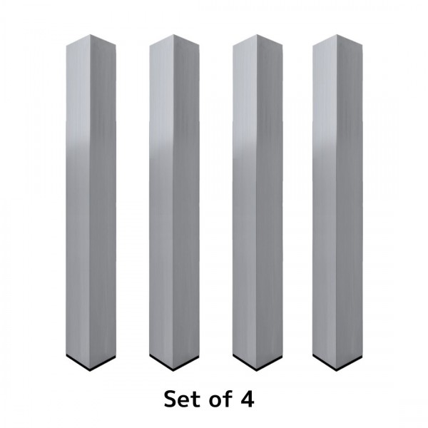 PODIUMPOOT VIERKANT 60X60MM ALU SET VAN 4 100CM DURASTAGE