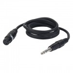 MICROFOONKABEL XLR F 3P > JACK STEREO 6METER DAP AUDIO.