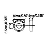 S1940 Rondel Plastic Voor Rackprofiel M6 PENN ELCOM (per 100)