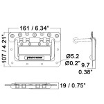 H1050 RIVET PROTECTED RECESSED HANDLE PENN ELCOM